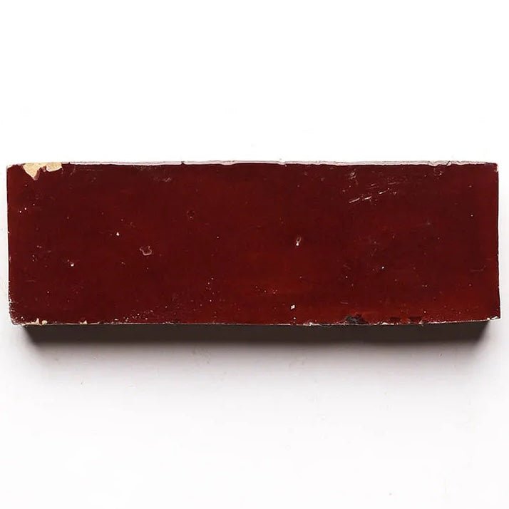 Merlot Red Subway Tile - Mediterranean Pool Tiles