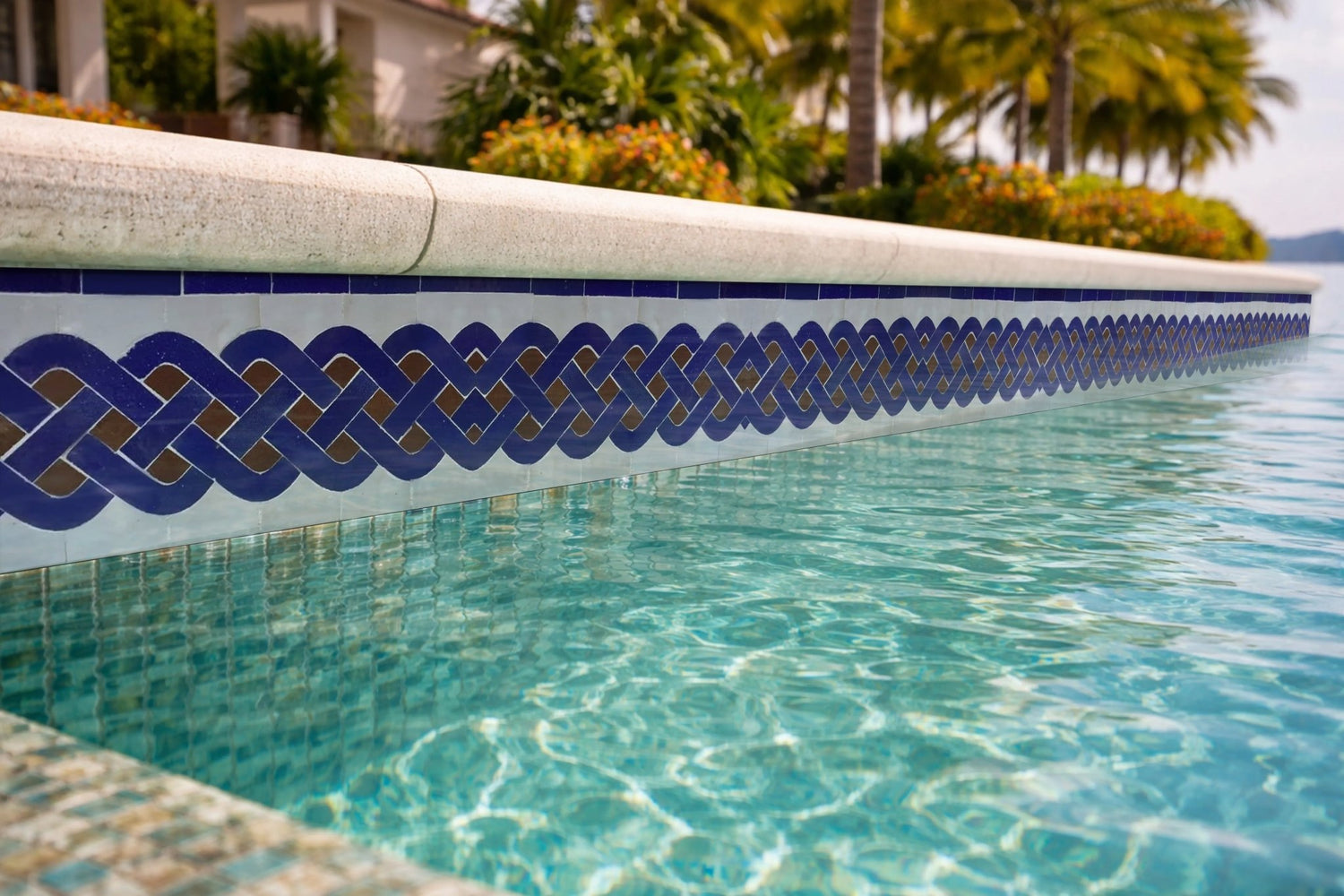 Mediterranean Pool Tiles - Pool Waterline Tiles | Luxury Pool Tiles | Mediterranean Pool Tiles
