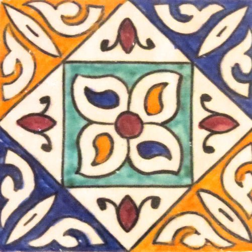 Spanish Tile 34 - Pool Waterline Tiles | Luxury Pool Tiles | Mediterranean Pool Tiles