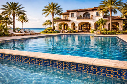 Border Tile 55 - Pool Waterline Tiles | Luxury Pool Tiles | Mediterranean Pool Tiles