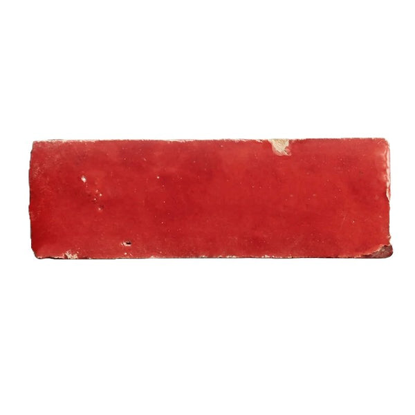 Candy Apple Red Subway Tile - Mediterranean Pool Tiles