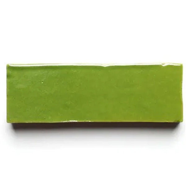 Chartreuse Green Subway Tile - Mediterranean Pool Tiles