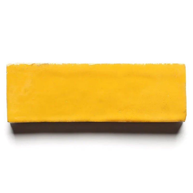 Yellow Sub Tile Dijon Yellow Subway Tile - Mediterranean Pool Tiles