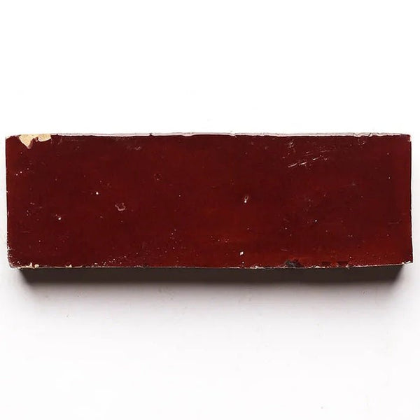 Merlot Red Subway Tile - Mediterranean Pool Tiles