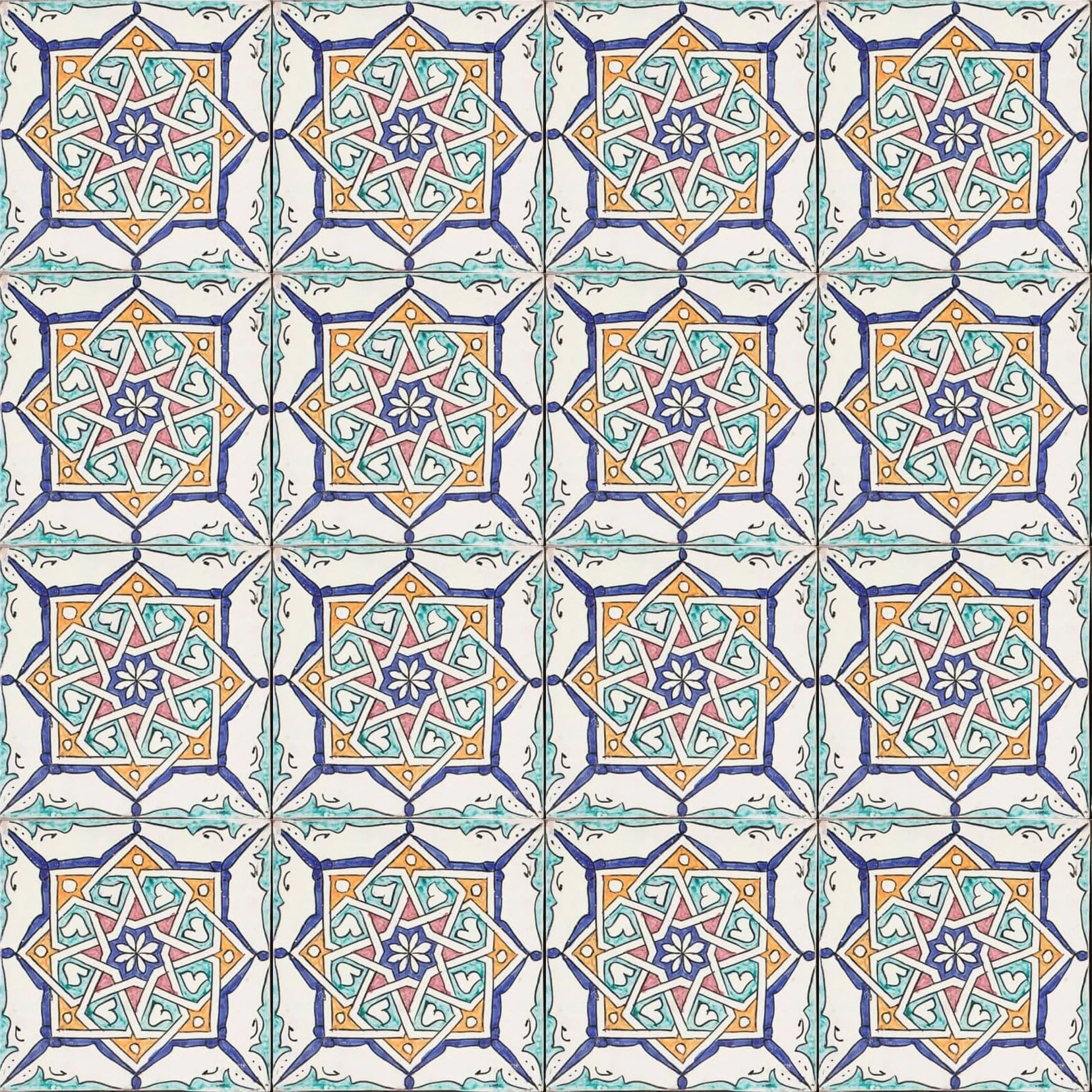 Spanish pool accent tile
