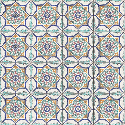 Spanish pool accent tile