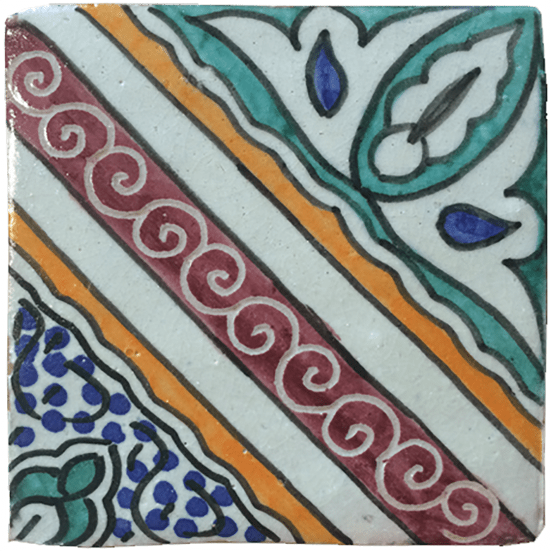 Spanish Tile 57 - Pool Waterline Tiles | Luxury Pool Tiles | Mediterranean Pool Tiles