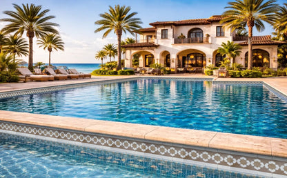 Border Tile 26 - Pool Waterline Tiles | Luxury Pool Tiles | Mediterranean Pool Tiles