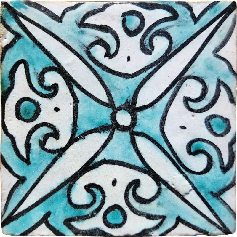 Spanish Tile 27 - Pool Waterline Tiles | Luxury Pool Tiles | Mediterranean Pool Tiles