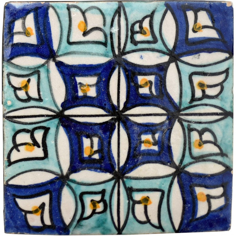 blue pool tile