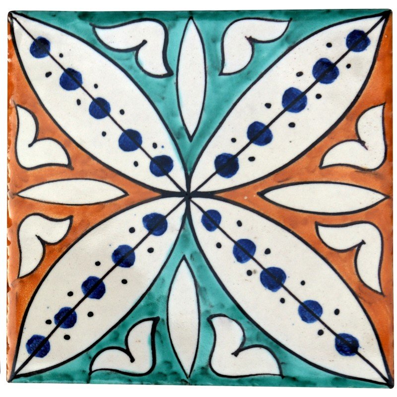 Spanish Tile 20 - Pool Waterline Tiles | Luxury Pool Tiles | Mediterranean Pool Tiles