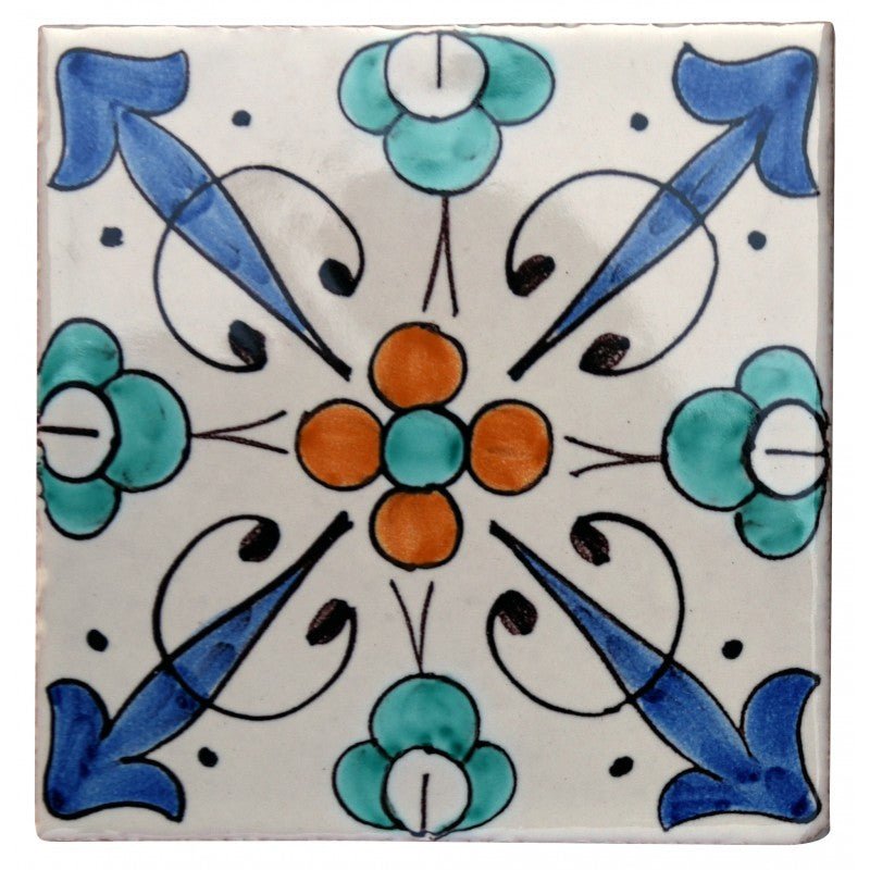 Spanish Tile 17 - Pool Waterline Tiles | Luxury Pool Tiles | Mediterranean Pool Tiles