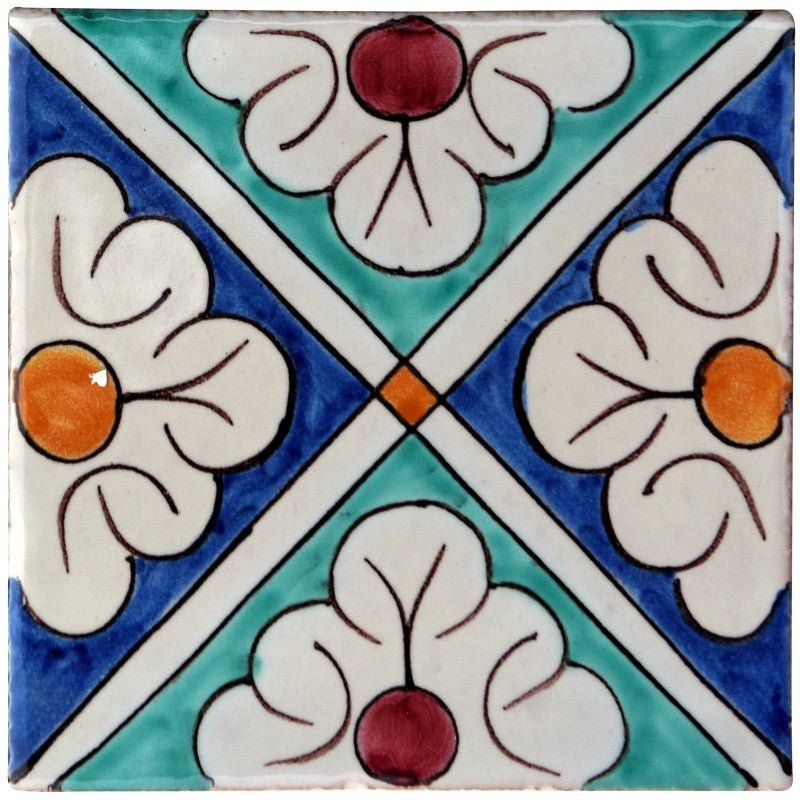 Spanish Tile 16 - Pool Waterline Tiles | Luxury Pool Tiles | Mediterranean Pool Tiles