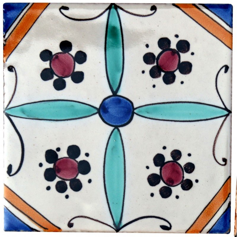 Spanish Tile 15 - Pool Waterline Tiles | Luxury Pool Tiles | Mediterranean Pool Tiles