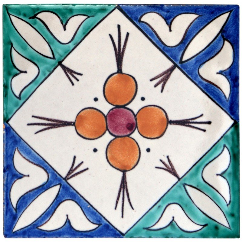Spanish Tile 18 - Pool Waterline Tiles | Luxury Pool Tiles | Mediterranean Pool Tiles
