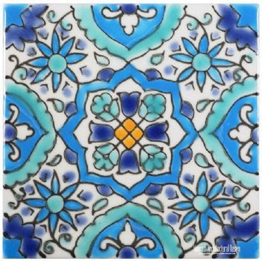 4" x 4" Alhambra Tile - Mediterranean Pool Tiles