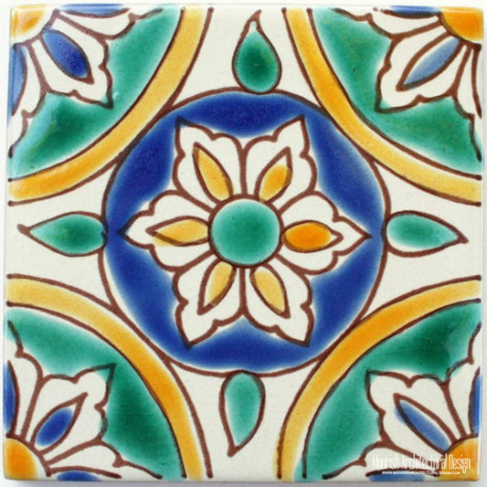 4" x 4" Malaga Tile - Mediterranean Pool Tiles